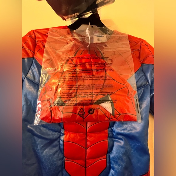 Jazwares Marvel Muscle Spider-Man Boys Halloween Costume Size S/P 6-7 NWT - Picture 7 of 9